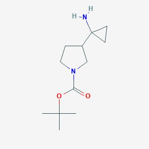 Tert-butyl 3-(1-aminocyclopropyl)pyrrolidine-1-carboxylate