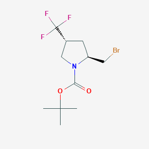 tert-Butyl (2S,4R)-2-(bromomethyl)-4-(trifluoromethyl)pyrrolidine-1-carboxylate