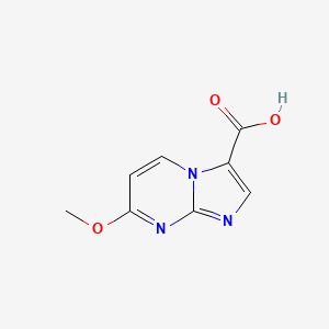 molecular formula C8H7N3O3 B13329006 7-Methoxyimidazo[1,2-a]pyrimidine-3-carboxylic acid 