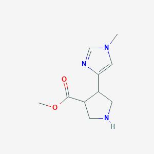 Methyl 4-(1-methyl-1H-imidazol-4-yl)pyrrolidine-3-carboxylate