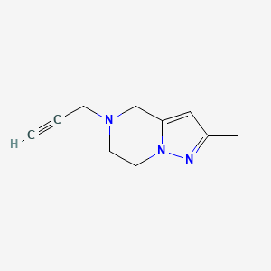 2-Methyl-5-(prop-2-yn-1-yl)-4,5,6,7-tetrahydropyrazolo[1,5-a]pyrazine