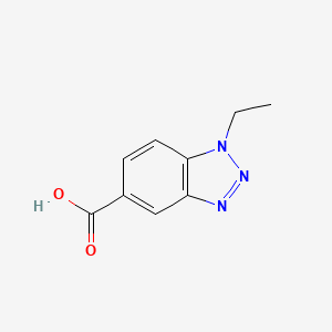 molecular formula C9H9N3O2 B1332907 1-乙基-1H-1,2,3-苯并三唑-5-羧酸 CAS No. 691363-31-2