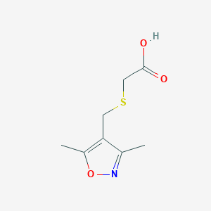 molecular formula C8H11NO3S B1332908 ([(3,5-Dimethylisoxazol-4-YL)methyl]thio)acetic acid CAS No. 446830-00-8