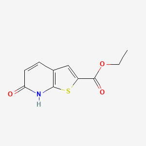 molecular formula C10H9NO3S B13329089 Ethyl 6-hydroxythieno[2,3-b]pyridine-2-carboxylate 