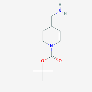 molecular formula C11H20N2O2 B13329098 tert-Butyl 4-(aminomethyl)-3,4-dihydropyridine-1(2H)-carboxylate 