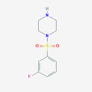 molecular formula C10H13FN2O2S B1332911 1-(3-Fluoro-benzenesulfonyl)-piperazine CAS No. 743441-88-5