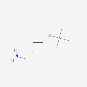 molecular formula C9H19NO B13329125 (3-(tert-Butoxy)cyclobutyl)methanamine 