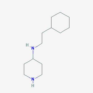 molecular formula C13H26N2 B13329135 N-(2-cyclohexylethyl)piperidin-4-amine 