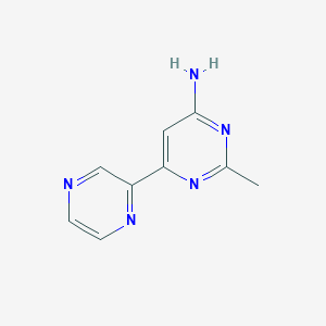 2-Methyl-6-(pyrazin-2-yl)pyrimidin-4-amine