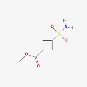 molecular formula C6H11NO4S B13329187 Rel-methyl (1r,3r)-3-sulfamoylcyclobutane-1-carboxylate 