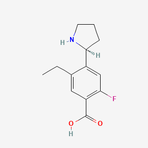 (S)-5-Ethyl-2-fluoro-4-(pyrrolidin-2-yl)benzoic acid