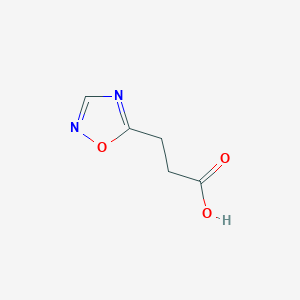 molecular formula C5H6N2O3 B13329214 3-(1,2,4-Oxadiazol-5-yl)propanoic acid 