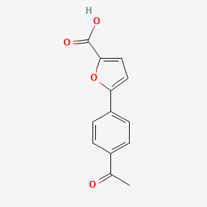molecular formula C13H10O4 B1332924 5-(4-Acetylphenyl)-2-furoic acid CAS No. 52938-95-1