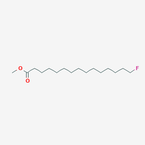 molecular formula C16H31FO2 B13329281 Methyl 15-fluoropentadecanoate 