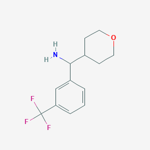 (Tetrahydro-2H-pyran-4-yl)(3-(trifluoromethyl)phenyl)methanamine