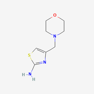 molecular formula C8H13N3OS B1332932 4-(Morpholin-4-ylmethyl)-1,3-thiazol-2-amine CAS No. 3008-61-5