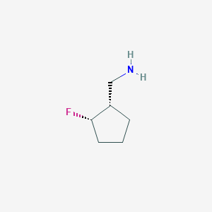 molecular formula C6H12FN B13329323 cis-(2-Fluorocyclopentyl)methanamine 