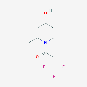 3,3,3-Trifluoro-1-(4-hydroxy-2-methylpiperidin-1-yl)propan-1-one