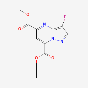 7-(tert-Butyl) 5-methyl 3-fluoropyrazolo[1,5-a]pyrimidine-5,7-dicarboxylate