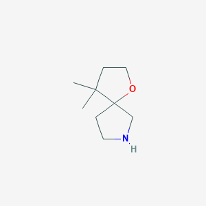 molecular formula C9H17NO B13329442 4,4-Dimethyl-1-oxa-7-azaspiro[4.4]nonane 