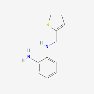 molecular formula C11H12N2S B13329446 N1-(Thiophen-2-ylmethyl)benzene-1,2-diamine 