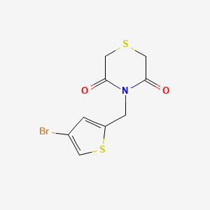 4-((4-Bromothiophen-2-yl)methyl)thiomorpholine-3,5-dione