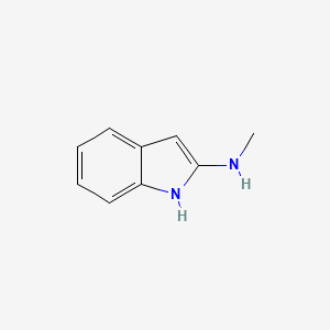 molecular formula C9H10N2 B13329474 N-methyl-1H-indol-2-amine 