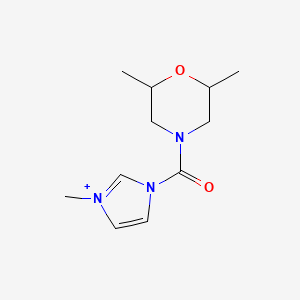 1-(2,6-Dimethylmorpholine-4-carbonyl)-3-methyl-1H-imidazol-3-ium