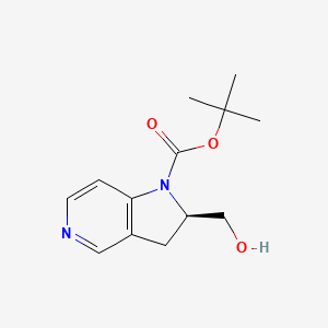 tert-Butyl (R)-2-(hydroxymethyl)-2,3-dihydro-1H-pyrrolo[3,2-c]pyridine-1-carboxylate