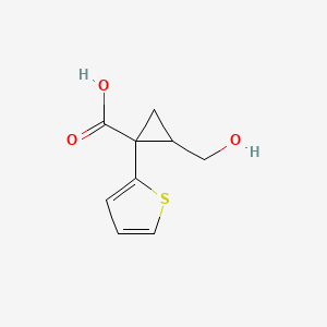 2-(Hydroxymethyl)-1-(thiophen-2-yl)cyclopropane-1-carboxylic acid