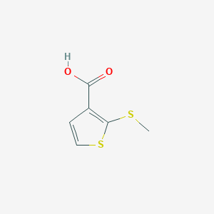 molecular formula C6H6O2S2 B1332954 2-(甲硫基)噻吩-3-羧酸 CAS No. 71154-30-8