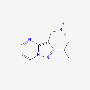 [2-(Propan-2-YL)pyrazolo[1,5-A]pyrimidin-3-YL]methanamine