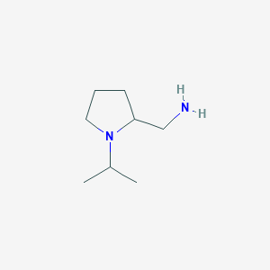 molecular formula C8H18N2 B1332955 (1-Isopropylpyrrolidin-2-yl)methanamine CAS No. 26116-15-4