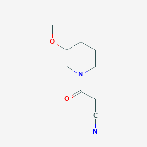 3-(3-Methoxypiperidin-1-yl)-3-oxopropanenitrile