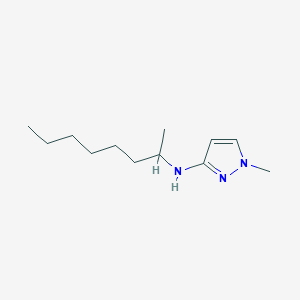 molecular formula C12H23N3 B13329599 1-Methyl-N-(octan-2-yl)-1H-pyrazol-3-amine 