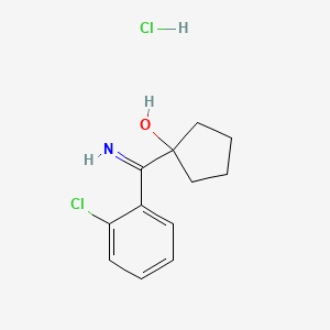 1-[(2-Chlorophenyl)(imino)methyl]cyclopentanol Hydrochloride