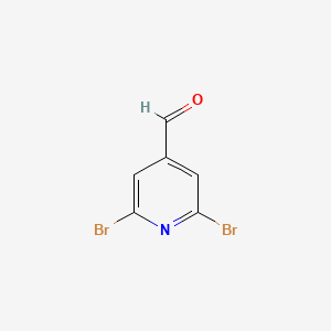 molecular formula C6H3Br2NO B1332962 2,6-二溴异尼古丁醛 CAS No. 316800-46-1