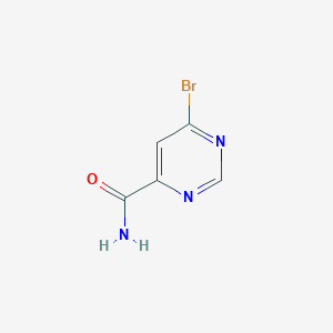 molecular formula C5H4BrN3O B13329622 6-Bromopyrimidine-4-carboxamide CAS No. 1209458-24-1