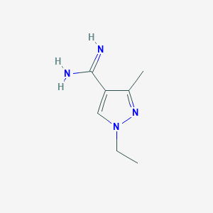 1-Ethyl-3-methyl-1H-pyrazole-4-carboximidamide