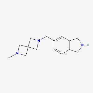 5-((6-Methyl-2,6-diazaspiro[3.3]heptan-2-yl)methyl)isoindoline