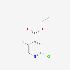 molecular formula C9H10ClNO2 B1332965 Ethyl 2-chloro-5-methylisonicotinate CAS No. 850080-86-3