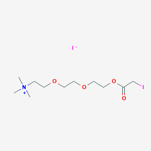 2-(2-(2-(2-Iodoacetoxy)ethoxy)ethoxy)-N,N,N-trimethylethan-1-aminium iodide