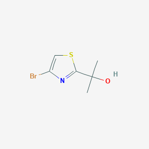 molecular formula C6H8BrNOS B1332968 2-(4-溴噻唑-2-基)丙醇 CAS No. 761447-63-6