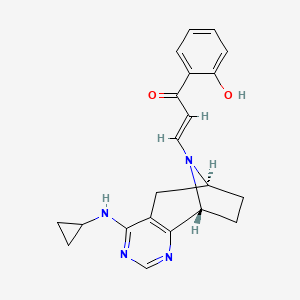 (2e)-3-[(6s,9r)-4-(Cyclopropylamino)-6,7,8,9-Tetrahydro-5h-6,9-Epiminocyclohepta[d]pyrimidin-10-Yl]-1-(2-Hydroxyphenyl)prop-2-En-1-One