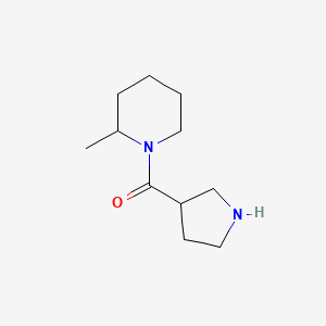 2-Methyl-1-(pyrrolidine-3-carbonyl)piperidine