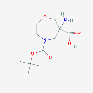 6-Amino-4-(tert-butoxycarbonyl)-1,4-oxazepane-6-carboxylic acid