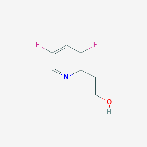 molecular formula C7H7F2NO B13329770 2-(3,5-Difluoropyridin-2-yl)ethan-1-ol 