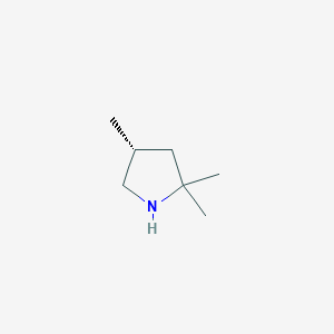 molecular formula C7H15N B13329789 (R)-2,2,4-Trimethylpyrrolidine 