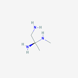 molecular formula C4H13N3 B13329837 (R)-N2-Methylpropane-1,2,2-triamine 