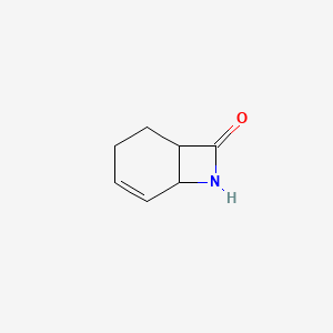 molecular formula C7H9NO B13329895 7-Azabicyclo[4.2.0]oct-4-en-8-one 